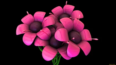 Обои 3Д Графика Цветы (Flowers), обои для рабочего стола, фотографии 3д  графика, цветы , flowers, бутоны, фон Обои для рабочего стола, скачать обои  картинки заставки на рабочий стол.