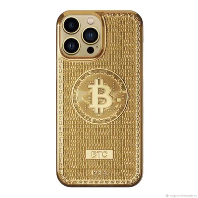 Золотой Iphone 14 pro с бриллиантами
