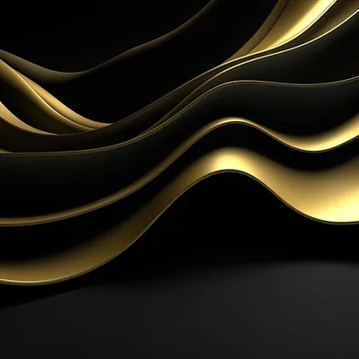Черно-золотые обои, которые идеально подходят для вашего iphone. | Премиум  Фото